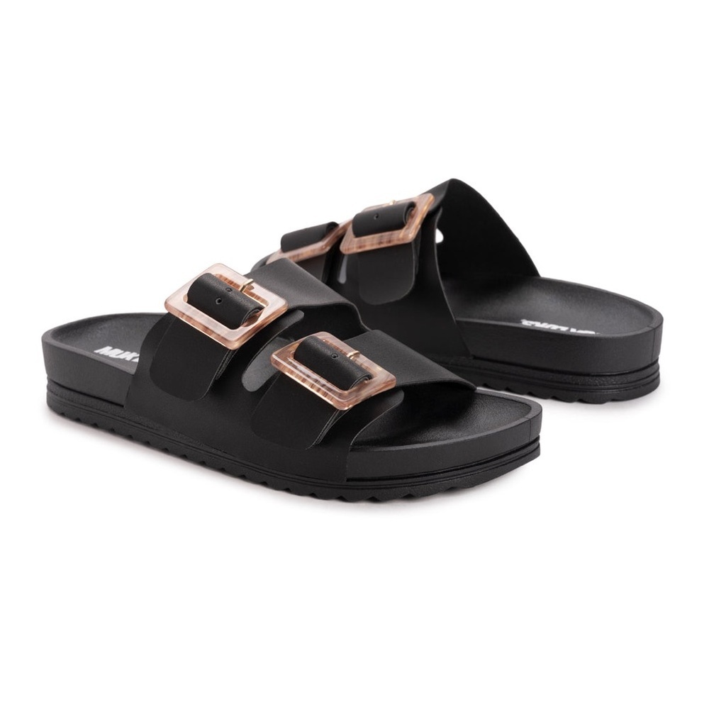 MUK LUKS Women’s “Cayman” Black Slide Sandals, Size 9, NWT